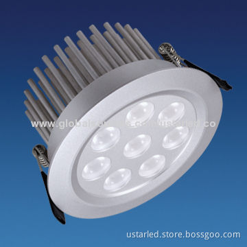 Rotatable Dimmable 8x3W LED Downlight, AC 110-240V, 118mm Cutout, CE/RoHS, 2-pin